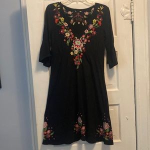 Johnny Was Tunic Dress/ Cover- Up-Medium
